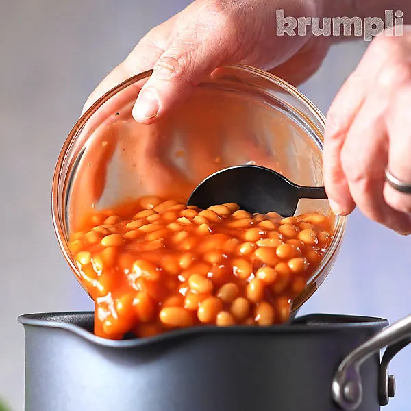 Masala Baked Beans process shots 7 of 11