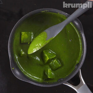 Palak Paneer process shots 14 of 17