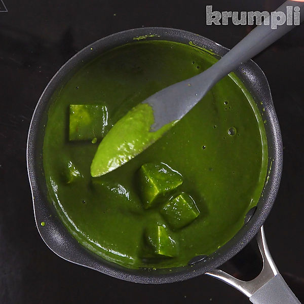 Palak Paneer process shots 14 of 17