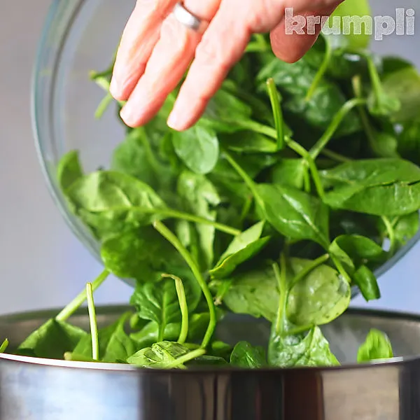 Palak Paneer process shots 7 of 17