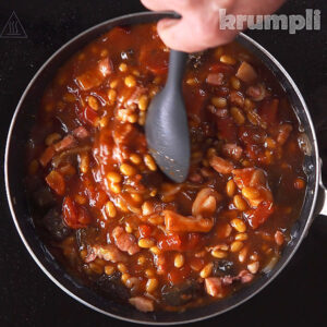 Sausage and Baked Bean Casserole process shots 8 of 13