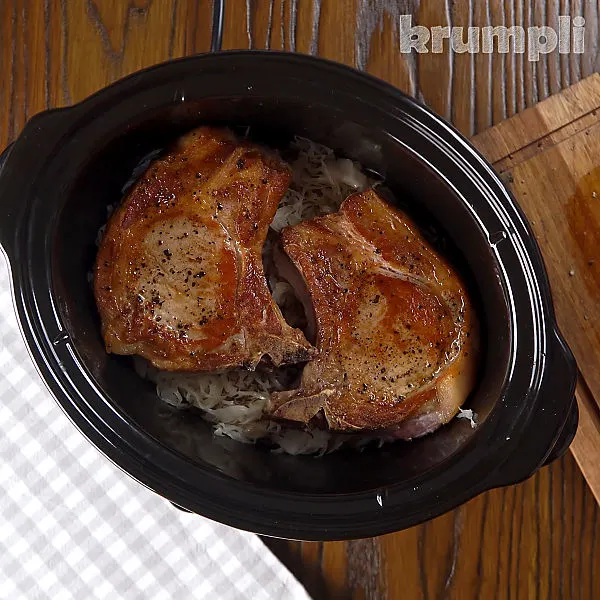 Pork Chops and Sauerkraut process shot 9 of 12
