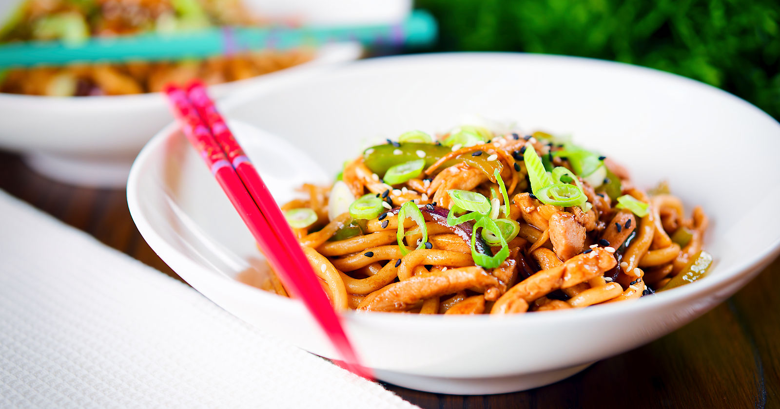 Teriyaki Chicken Stir Fry with Udon Noodles