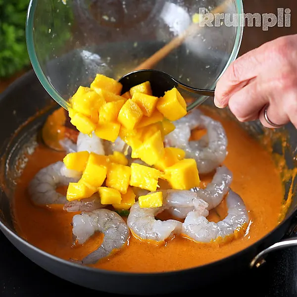 Prawn and Mango Curry process shots 9 of 10