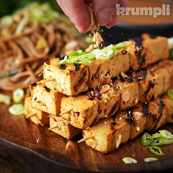 Tofu Satay Skewers process shots 13 of 13