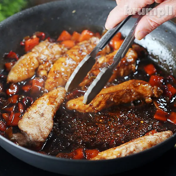 Honey Chilli Chicken process shots 14 of 14