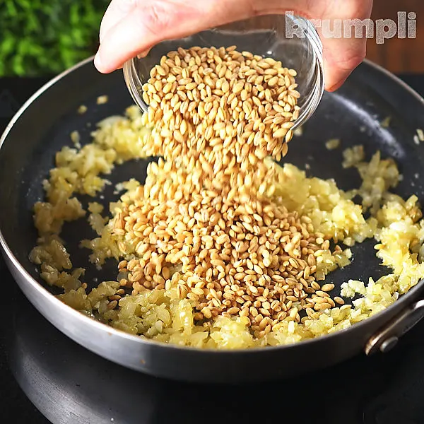 Pearl Barley Risotto process shots 8 of 19