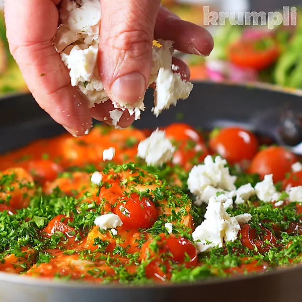 Prawn Saganaki process shots 9 of 9