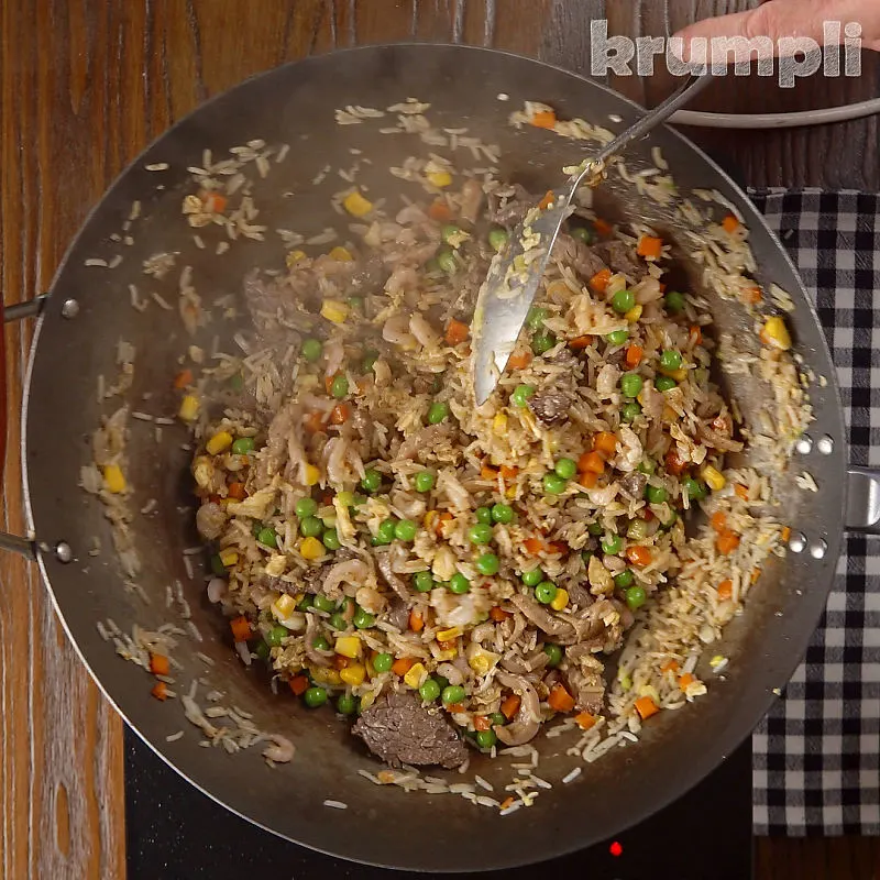 Special Fried Rice process shots 14 of 16