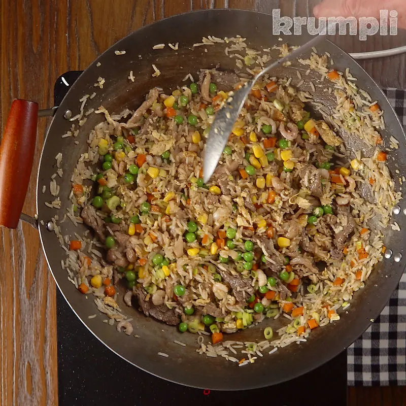 Special Fried Rice process shots 16 of 16