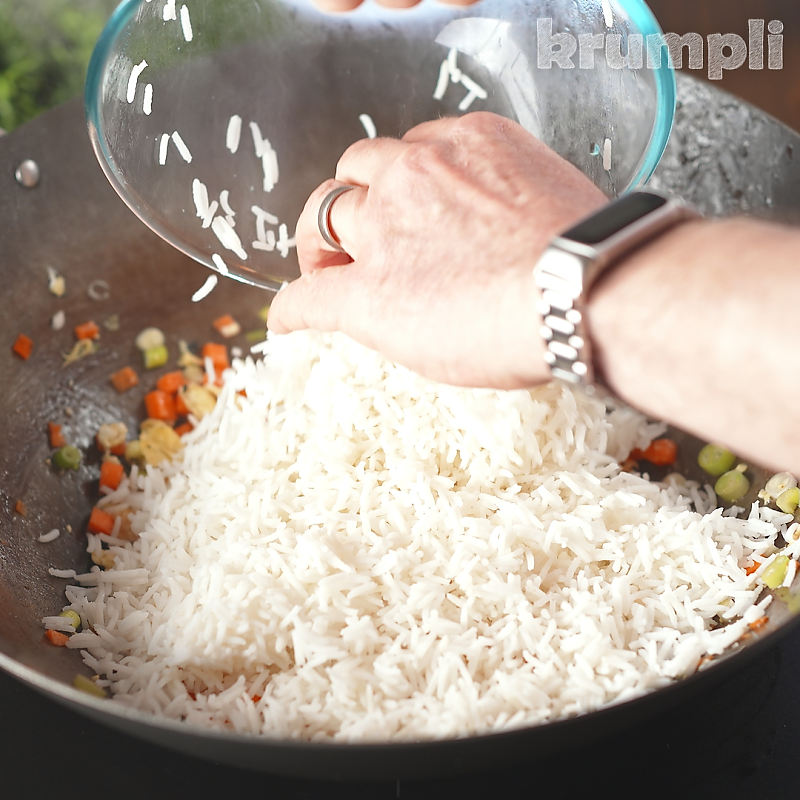 Special Fried Rice process shots 9 of 16