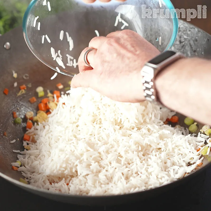 Special Fried Rice process shots 9 of 16