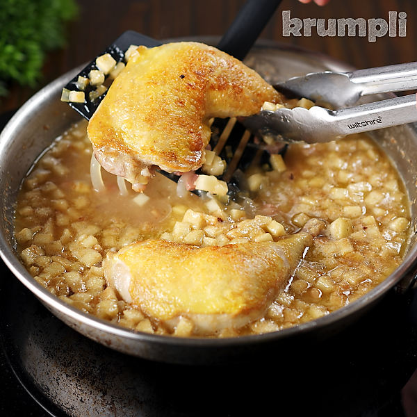 Normandy Chicken process shots 10 of 14