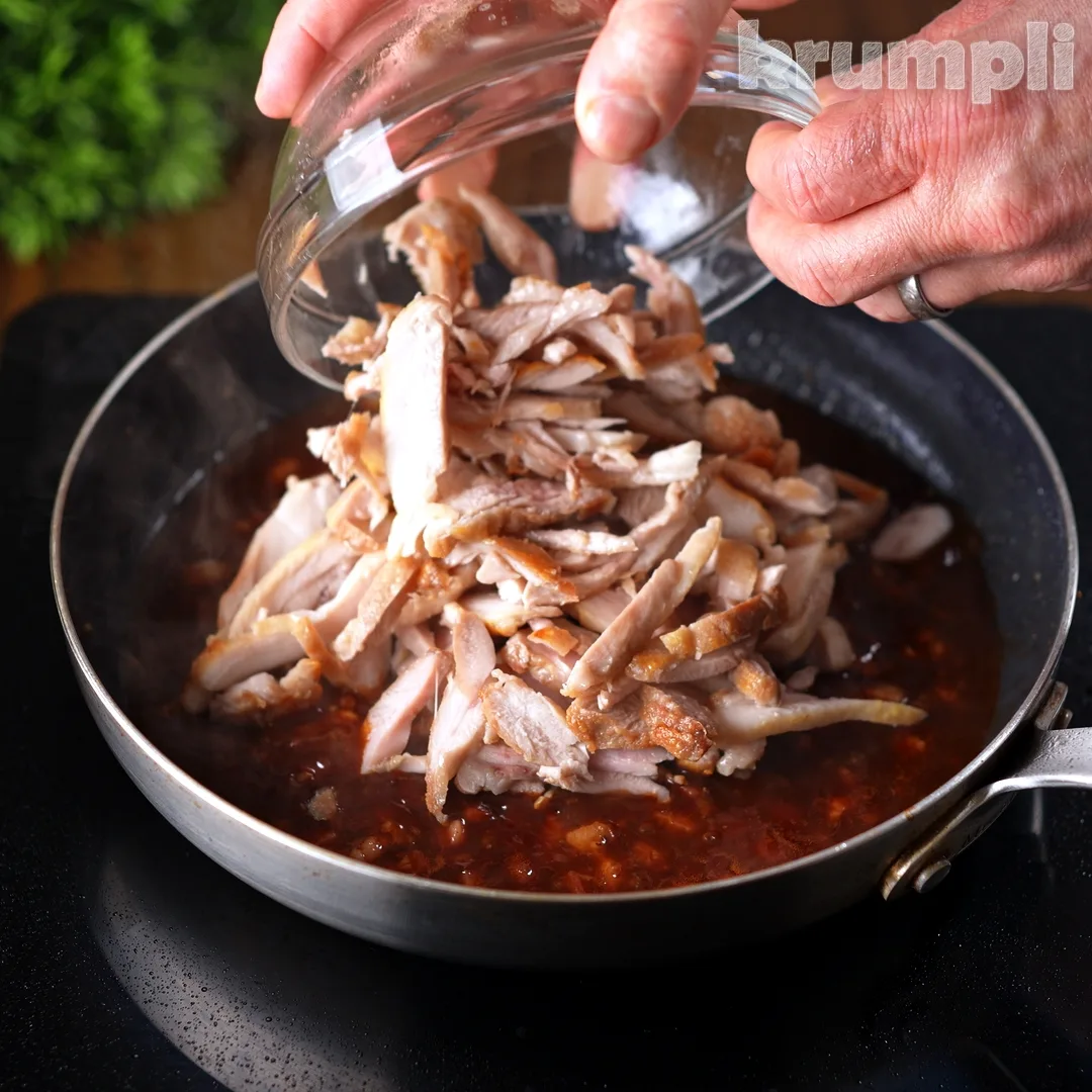 BBQ Chicken Pasta process shots 11 of 16
