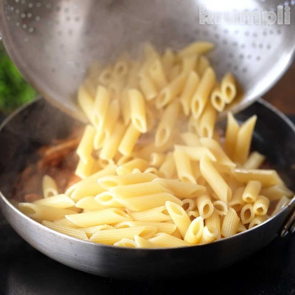 BBQ Chicken Pasta process shots 13 of 16