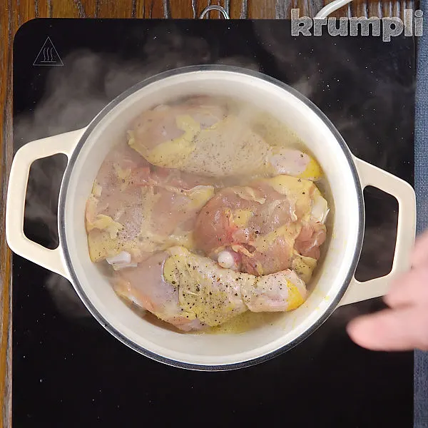 Coq Au Vin Blanc process shot 1 of 17
