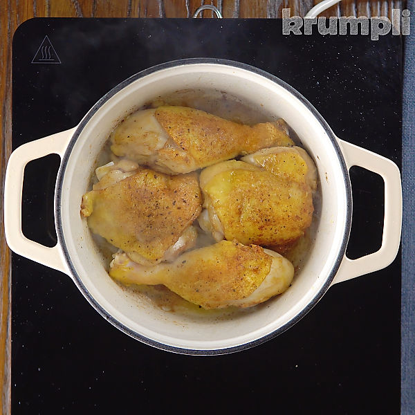 Coq Au Vin Blanc process shot 2 of 17
