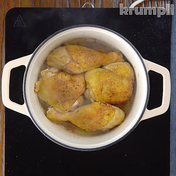 Coq Au Vin Blanc process shot 2 of 17