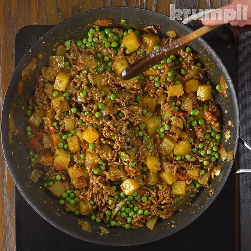 Minced Beef Curry process shot 7 of 7