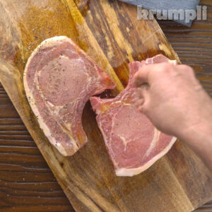 Brown sugar pork chops process shot 1 of 6