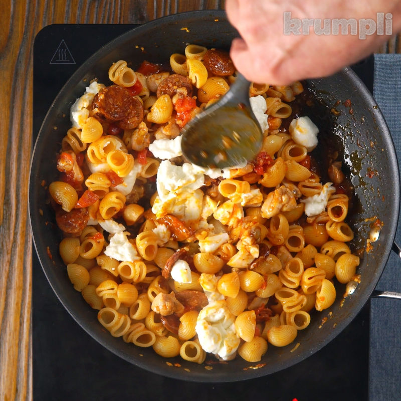 Chicken and Chorizo Pasta Bake process shot 7 of 9