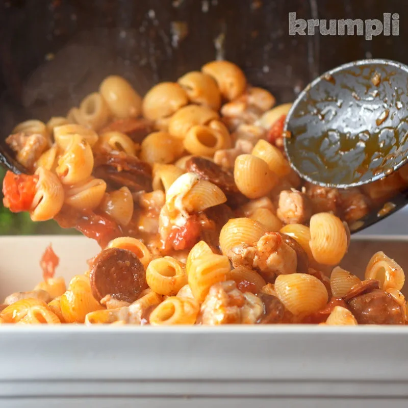 Chicken and Chorizo Pasta Bake process shot 8 of 9