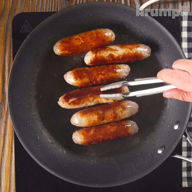 Devilled Sausages process shot 8 of 9