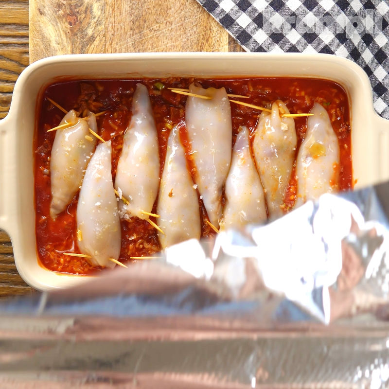 Stuffed Squid process shot 11 of 11