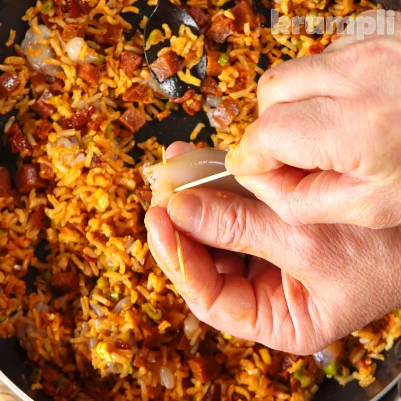 Stuffed Squid process shot 8 of 11