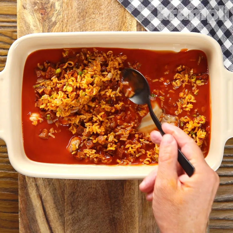 Stuffed Squid process shot 9 of 11