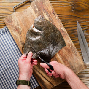Turbot Preparation shot 2 of 3