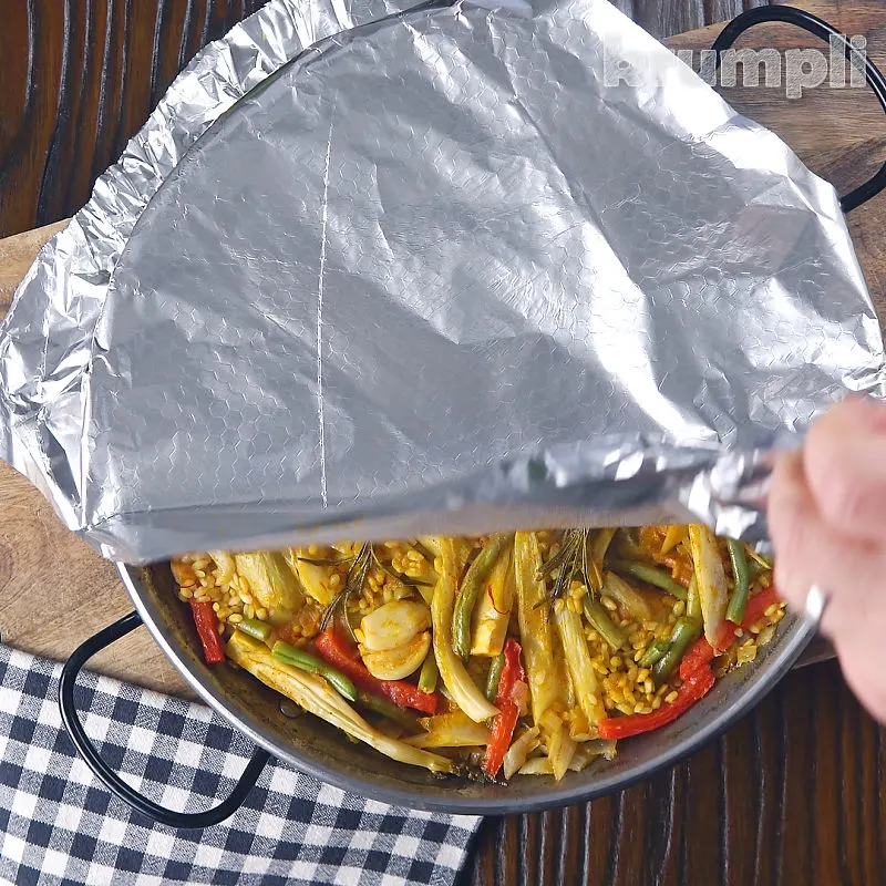 Vegetarian Paella process shot 9 of 9