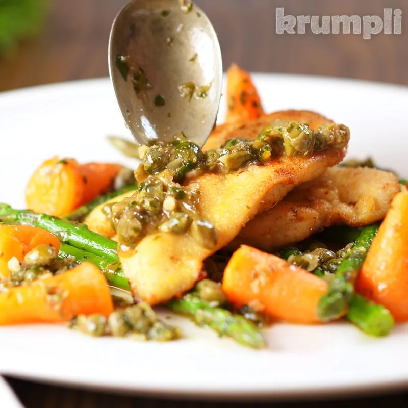 Chicken Piccata process shot 6 of 6