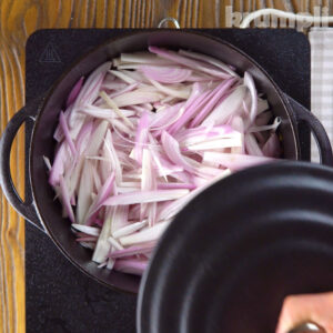 Pasta Genovese process shot 5 of 10