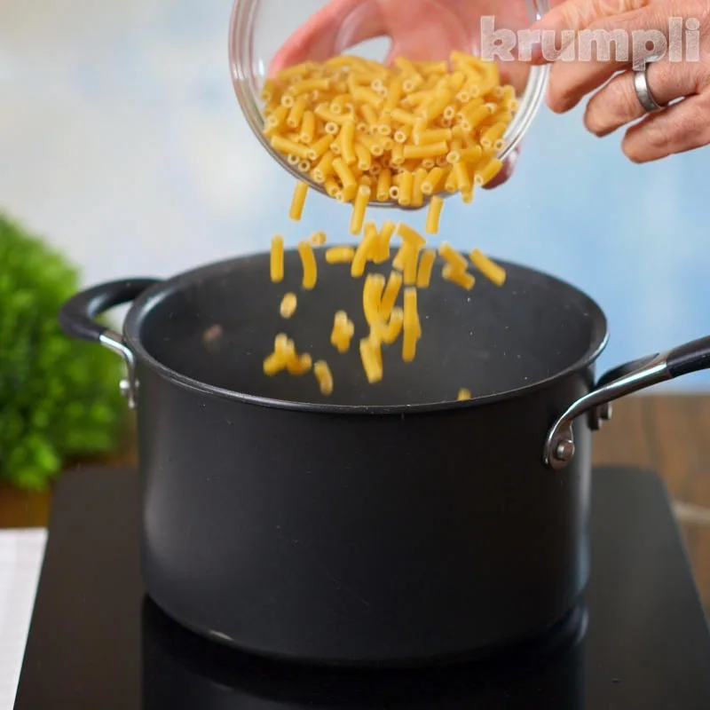 Cheesy Bean Pasta Process shot 3 of 11