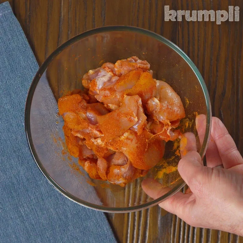 Andhra Chicken Curry Process shot 1 of 9