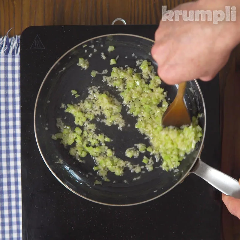 Pea and Ham Risotto Process Shot 1 of 7