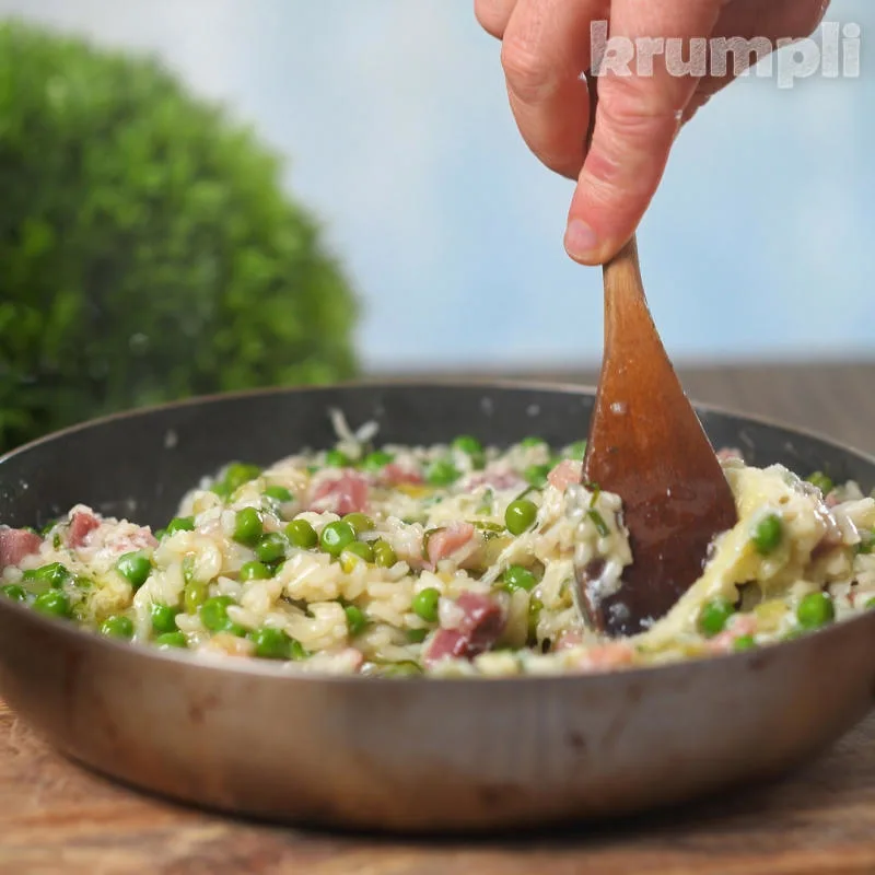 Pea and Ham Risotto Process Shot 7 of 7