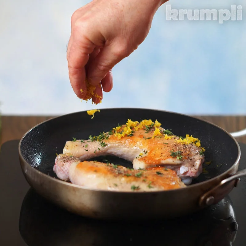 Roasted Chicken with Lemon and Thyme process Shot 2 of 4