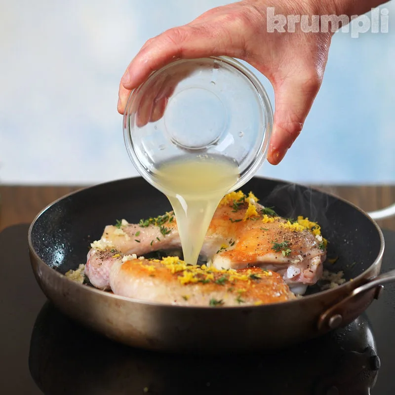 Roasted Chicken with Lemon and Thyme process Shot 3 of 4