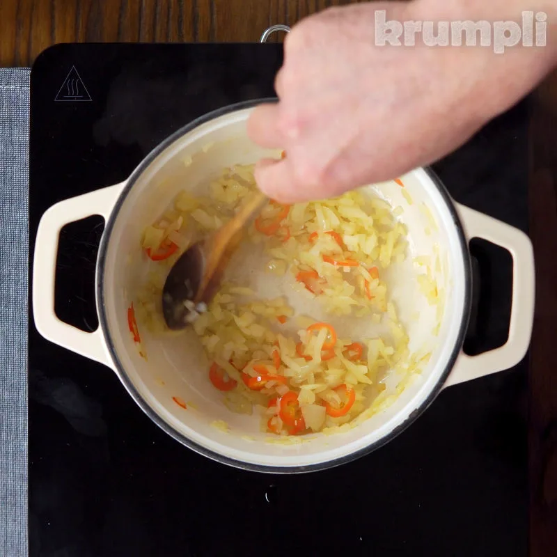 Butternut Squash Chilli Process shot 1 of 5