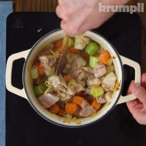 Chicken and Butterbean Stew Process shot 2 of 5