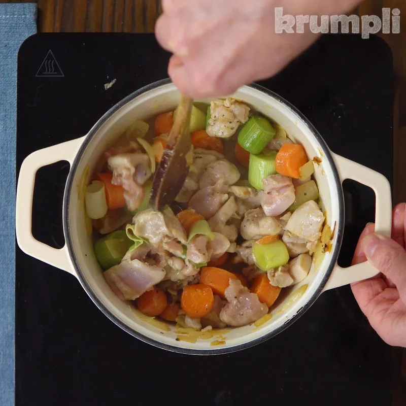 Chicken and Butterbean Stew Process shot 2 of 5