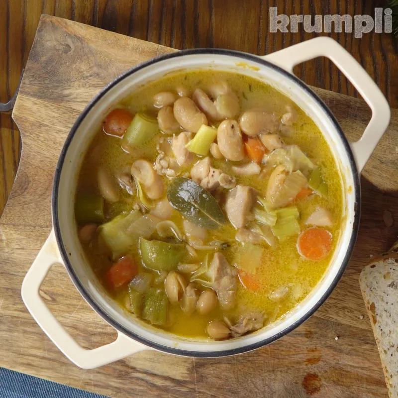 Chicken and Butterbean Stew Process shot 5 of 5