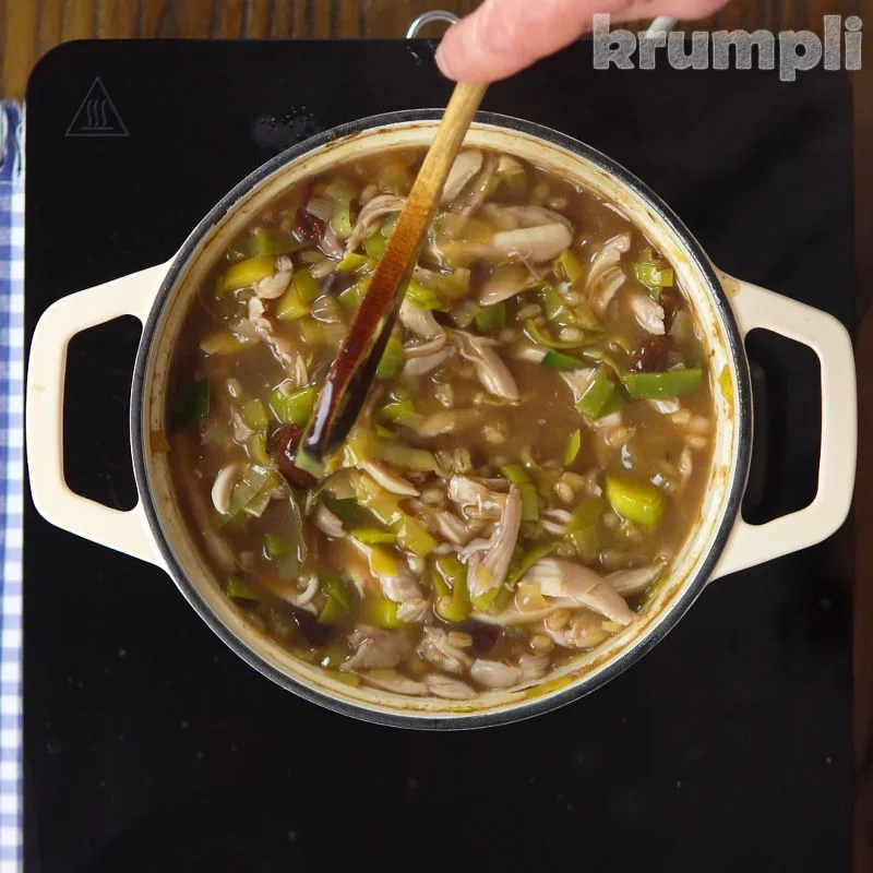 Cock A Leekie Soup Process shot 6 of 6