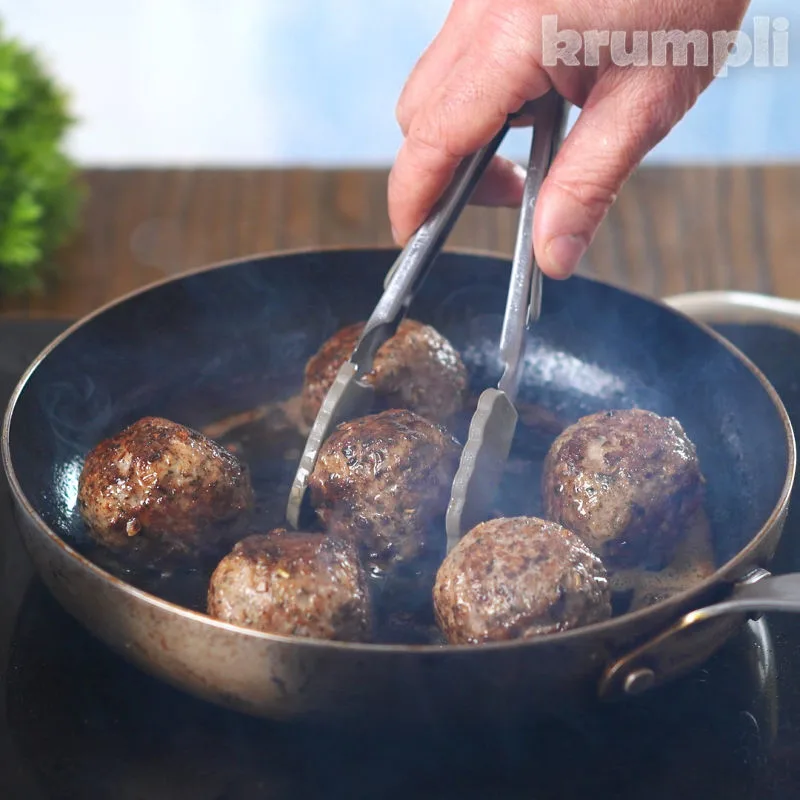 Minted Lamb Meatballs Process shot 3 of 8