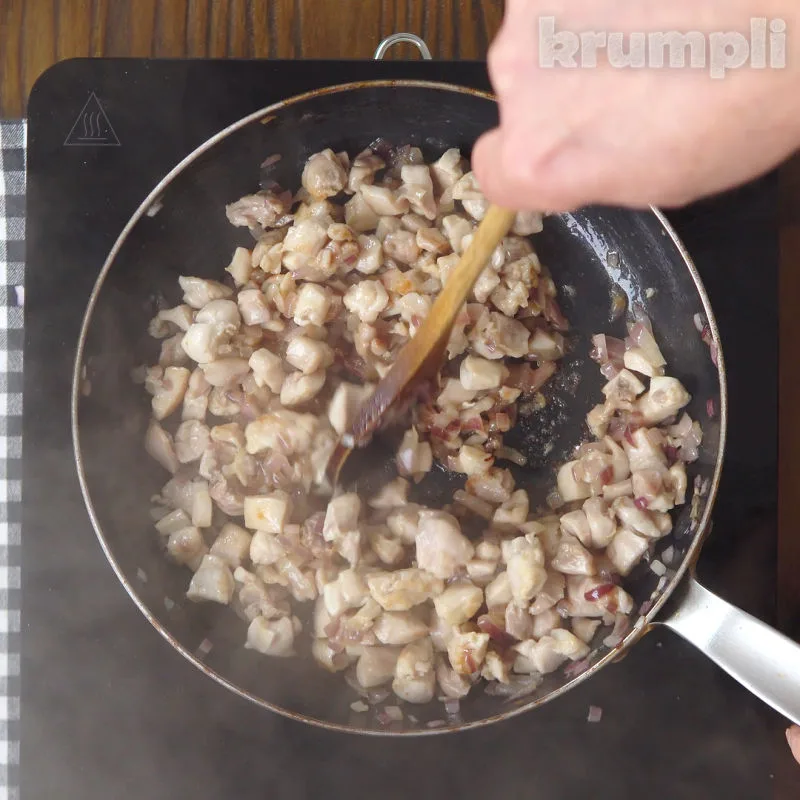 Curry Chicken Pasta Process shot 1 of 6