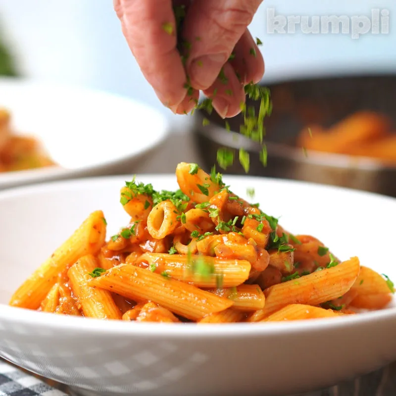 Curry Chicken Pasta Process shot 6 of 6