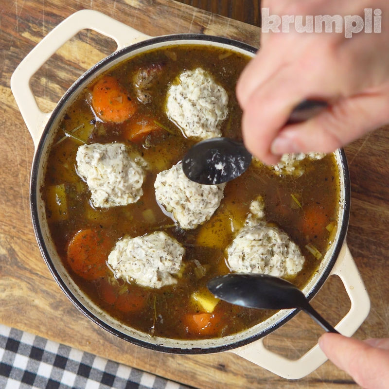 Lamb Stew with Dumplings Process shot 7 of 7