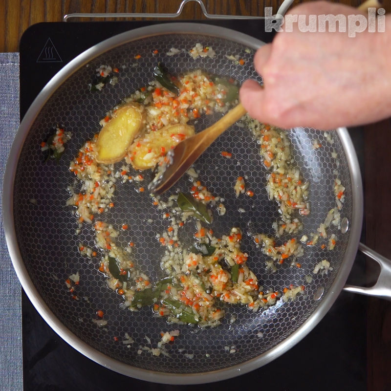 Curry Fish Balls Process Shot 1 of 5